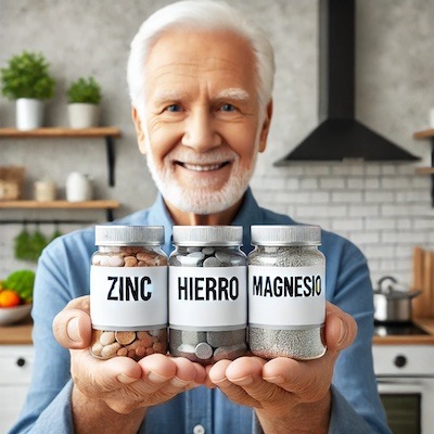 Suplementos de Minerales: Zinc, Hierro y Magnesio para Adultos Mayores de 65 años